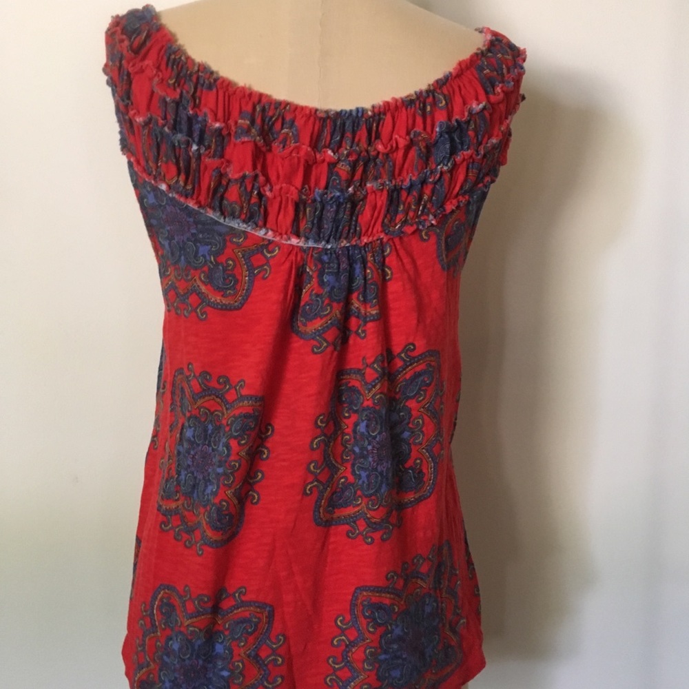 Meadow rue paisley off shoulder top